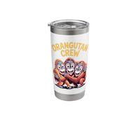 Orangutan Crew Jungle Ape Monkey Themed Birthday Party Stainless Steel Insulated Tumbler