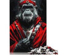 Orangutan Crimson Warrior Jigsaw Puzzles Puzzle for Adults Kids. 1000 Piece Great Gifts Challenge Toy Educational Games Home Decoration for Adults& Kids Age 14 Years Up 1000pcs (75x50cm)