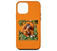 Orangutan Fruit Art - Save the Forest, Save Our Friends Case for iPhone 12 mini