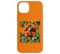 Orangutan Fruit Art - Save the Forest, Save Our Friends Case for iPhone 14 Plus