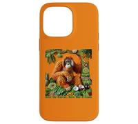 Orangutan Fruit Art - Save the Forest, Save Our Friends Case for iPhone 14 Pro Max
