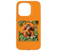 Orangutan Fruit Art - Save the Forest, Save Our Friends Case for iPhone 15 Pro