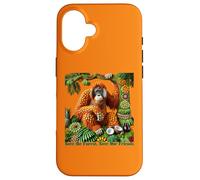 Orangutan Fruit Art - Save the Forest, Save Our Friends Case for iPhone 16