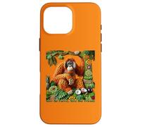 Orangutan Fruit Art - Save the Forest, Save Our Friends Case for iPhone 16 Pro Max