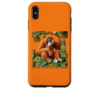 Orangutan Fruit Art - Save the Forest, Save Our Friends Case for iPhone XS Max