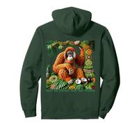 Orangutan Fruit Art - Save the Forest, Save Our Friends Pullover Hoodie