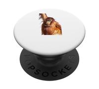Orangutan Great Ape Bornean Intelligent Primate Wildlife PopSockets Adhesive PopGrip