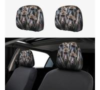 Orangutan Group Head Rest Cover Car Accessories, 2 Pcs Car Seat Headrest Cover, Washable Headrest Protector Universal Fit To All Car Suvs Truck Van Vehicles Auto