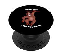 Orangutan Lover, Save The orangutans, Animal Primate PopSockets PopGrip: Swappable Grip for Phones & Tablets