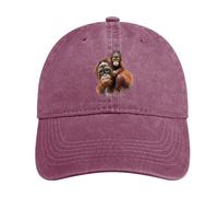 Orangutan Monkey Vintage Baseball Cap Washed Distressed Adjustable Retro Cotton Hat Music Festival Hats for Men Women