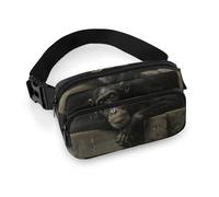 Orangutan on Board Fanny Pack for Men Women, Durable Sling Chest Bag with Adjustable Strap & Large Pocket, Small Crossbody Bag for Running, Hiking, Cycling, Travel