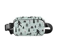Orangutan Pattern Fashion Fanny Pack Waist Bag for Women Men Teenagers Water Resistant Zipper Fanny Pack Sling Bag with Adjustable Strap for Travel Vacation Running, Orangutan Pattern, One Size