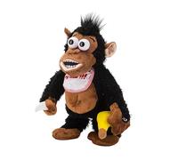 Orangutan Plush Toy - Electronic Plush Animal with Plushes Fabric Stuffing, Press Paw Action Sound Toy, Funny Monkey Character Collectible, Hanging Magnetic Tail Decoration Comfort Buddy | for Kids Ad
