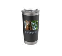 Orangutan Shirt Endangered Sumatran Orangutan Stainless Steel Insulated Tumbler