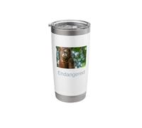 Orangutan Shirt Endangered Sumatran Orangutan Stainless Steel Insulated Tumbler