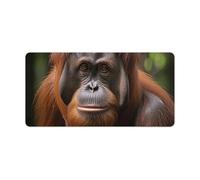 Orangutan Taking Photo Keyboard Mat Large Gaming Mouse Pad, Anti-Slip Desk Mat for Desktop Desk Work/Home Writing Mat 11.8 * 23.6 Inches