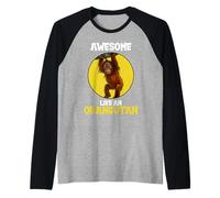 Orangutans Awesome Like an Orangutan Raglan Baseball Tee