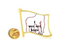 Orangutans Common Knowledge English Language Culture Golden Metal Flag Lapel Pin Badge