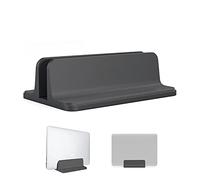 Oranlife Vertical Laptop Stand Holder, Vertical Desktop Holder with Adjustable Dock Size, Laptops Holder Compatible with All Notebooks MacBook Surface Gaming Pad[BLACK]