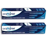 Oranurse Unflavoured Toothpaste 2 Pack for Kids and Adults Non Flavoured Toothpaste with 1450ppm Fluoride for Sensitive Mouths | Non Foaming SLS Free Adults and Kids Toothpaste | 50ml