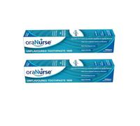 oraNurse Unflavoured Toothpaste 50ml, 2 Pack, 1000ppm Fluoride