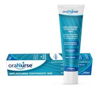 Oranurse Unflavoured Toothpaste for Kids and Adults - Non Flavoured with 1000ppm Fluoride for Sensitive Mouths | Non Foaming SLS Free | 50ml