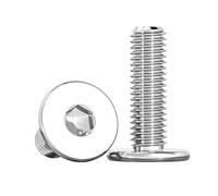 ORANXIN 10 Pcs Stainless Steel Internal Hex Extra Thin Flat Head Bolts | Low Profile Hexagon Socket Computer Machine Screws M5 x 55mm