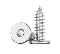 ORANXIN 50 Pcs Stainless Steel 304 Flat Head Torx Self Tapping Screws | Star Drive Extra Thin Low Profile Countersunk Wood Screw M3 x 25mm