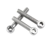 ORANXIN M10 x 50mm 2 Pcs 304 Stainless Steel Eye Bolts Rigging Anchor Points Swivel Eyelet Bolt Heavy Duty Industrial Lifting Eyebolts