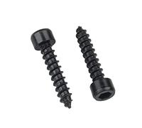 ORANXIN M4 x 25mm 30 Pcs Level 8.8 Self Tapping Drilling Screws Carbon Steel Cylindrical Head Speaker Trumpet Socket Cap Wood Screws Black