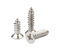 ORANXIN M4 x 90mm 10 Pcs Stainless Steel 304 Cross Countersunk Wood Screws Self Drilling Flat Head Lengthen Self Tapping Screws