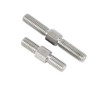 ORANXIN M8 x 100mm 2 Pcs Stainless Steels 304 Double end Studs Hex Standoffs Screws Double Threaded Stud Bolt Heavy Duty Connection Pillar for Industrial