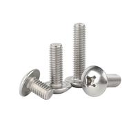 ORANXIN M8 x 60mm 5 Pcs Cross Mushroom Round Head Bolts Stainless Steel 304 Button Head Bolts Machine Screw Fasteners