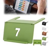 ORAPBOT Mahjong Card Holder for Table,Mahjong Reference Card Display Holder,Foldable Desk Edge Scorecards Rack, Under-Mat Slide-in Stand Mahjong Table Accessories for American Mahjong Cards (Green)