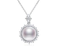 Orapearl Freshwater Pearl Pendant Necklace AAAAA Pearl Jewelry June Birthstone Gift for Wife Mom Girlfriend Her Women for Anniversary Birthday Wedding, 10-10.5mm, Pearl, Pearl