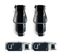 ORARTMM Toggle Clamp Fastener for Shovels, Brooms & Tools,Secure Grip with Catch Mechanism, Heavy-Duty Metal Clips & Rubber Band. Universal Mounting for Garage, Garden & Household