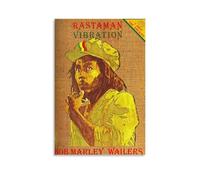 ORAUSEUN Bob Marley And The Wailers Rastaman Vibration 1976 Poster Wall Art Canvas Aesthetic Cover Vintage Poster Decorative Painting for Rooms 12x18inch(30x45cm) Unframe-style