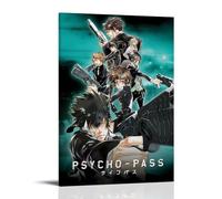 ORAUSEUN Psycho-Pass Poster Wall Art Canvas Aesthetic Cover Vintage Poster Decorative Painting for Rooms 08x12inch(20x30cm) Frame-style