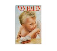 ORAUSEUN Van Halen 1984 Poster Wall Art Canvas Aesthetic Cover Vintage Poster Decorative Painting for Rooms 20x30inch(50x75cm) Unframe-style