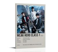 ORAUSEUN Weak Hero Class 1 Poster Wall Art Canvas Aesthetic Cover Vintage Poster Decorative Painting for Rooms 12x18inch(30x45cm) Frame-style