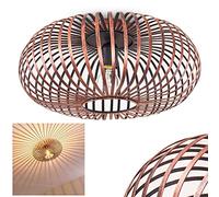 Oravi, Ceiling Light, Metal Ceiling lamp in Copper, 1-Flame, 1 x E27-socket, Modern spot in Retro/Vintage Design with Lattice and Light Effect on the Ceiling, Without Bulbs
