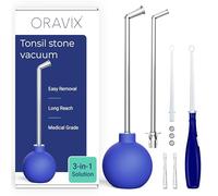 Oravix Tonsil Stone Remover Vacuum, Tonsil Stone Remover for Bad Breath Treatment, Tonsil Stone Suction Tool, Tonsil Stones Remover, Tonsil Stone Remover Vacuum Pump, Tonsil Stone Vacuum - 3 in 1 Kit