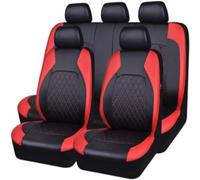 ORAVO Car Seat Cover Sets For HONDA Civic 9. generation 2012 2013 2014 2015 2016 2017, Automotive Leather Seat Covers Full Set Breathable Removable Adjustable Waterproof Accessories,A/BlackRed