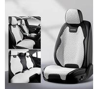ORAWLE Car Seat Covers Universal Full Set Accessories for Toyota Camry Auris/Corolla Mirai Prius/Prius + Yaris bZ4X C-HR Corolla Cross Car Accessories: White