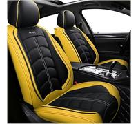 ORAWLE Car Seat Covers Universal Set for Ford Mustang GT Exp Edge Puma Bronco Sport Maverick Mondeo Focus Flex Car Accessories: Yellow