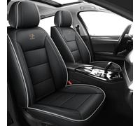 ORAWLE Car Seat Covers Universal Set for Land Rover Range Rover Sport Discovery 2 3 4 5 Freelander 2 3 Discovery Sport Car Accessories: Black and White
