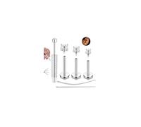 ORAZIO 16G/18G Flat Back Stud Earrings for Women-Hypoallergenic Surgical Steel Internally Thread Stud Piercing Jewelry for Tragus Helix Cartilage Conch Nose 14K Gold Plated Lip Labret Medusa Piercing