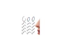 ORAZIO 18G 20G Nose Rings Studs Surgical Steel Gold/Silver Nose Rings for Women Men Hypoallergenic CZ L Shaped/Corkscrew/Straight Nose Studs Hinged Clicker Nose Rings Hoops Tiny Lip Stud Septunm Conch