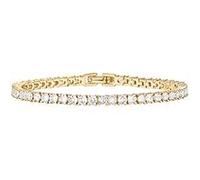 ORAZIO 3 Pcs Gold Bracelet for Women Bangle 14K Gold Plated Bracelet Bangles Stack Tennis Chunky Gold Bracelet Stainless Steel Gold Jewellery Set Bracelets for Womens