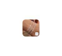 ORAZIO 3Pcs 925 Sterling Silver Bracelet for Women Girls Ladies Silver Bracelets Layered Link Chain Charm Bracelet Stackable Adjustable Beaded Bracelets for Womens Girls Snake Chain